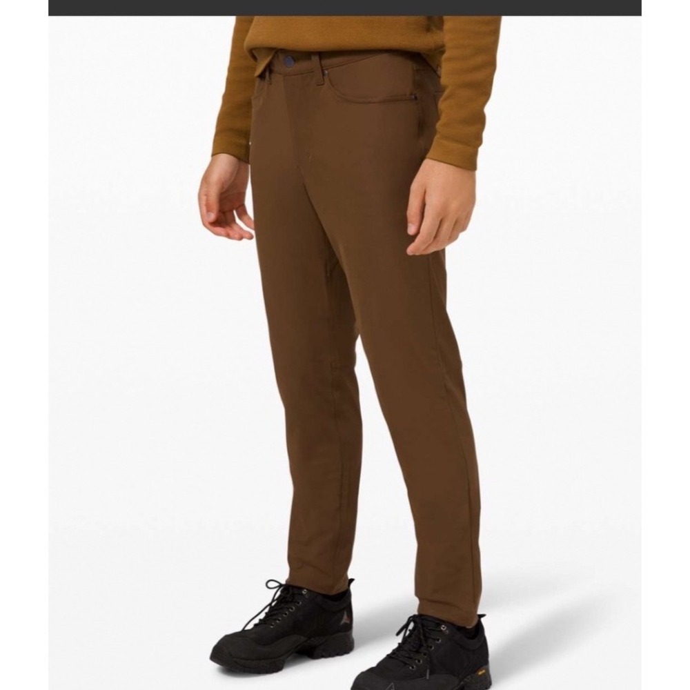 Lululemon ABC Pant Slim Warpstreme Deep Artifact Brown 28 28x30 Commute Casual